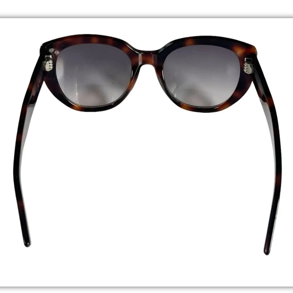 SAINT LAURENT Women's Brown Tortoise Shell Oversize Sunglasses - Picture 3 of 11